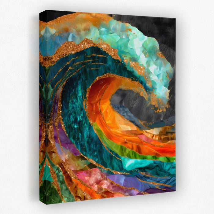 Great Wave Reimagined canvas wall art