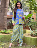 Green dhoti set