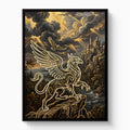 Griffin Golden Sky — griffin golden sky white studio framed black