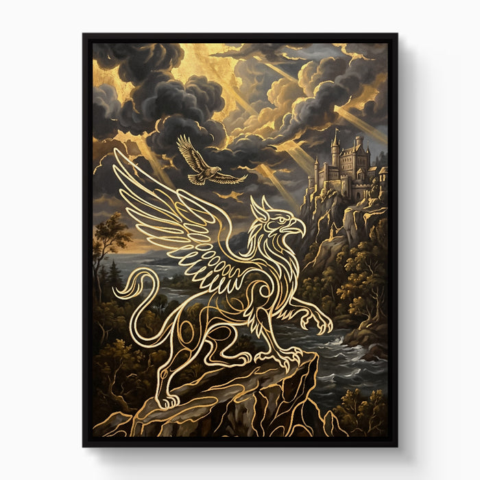 Griffin Golden Sky — griffin golden sky white studio framed black