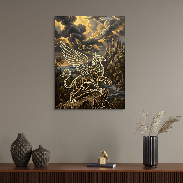 Griffin Golden Sky — griffin golden sky sq wall desk bird 1port flush print