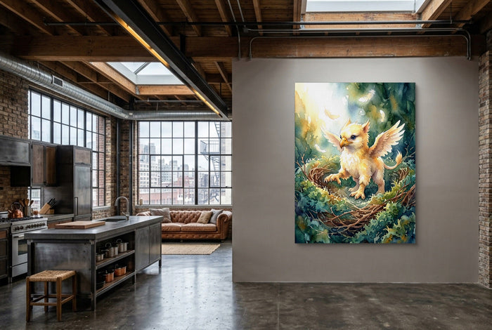 Griffin Nestling - Luxury Wall Art