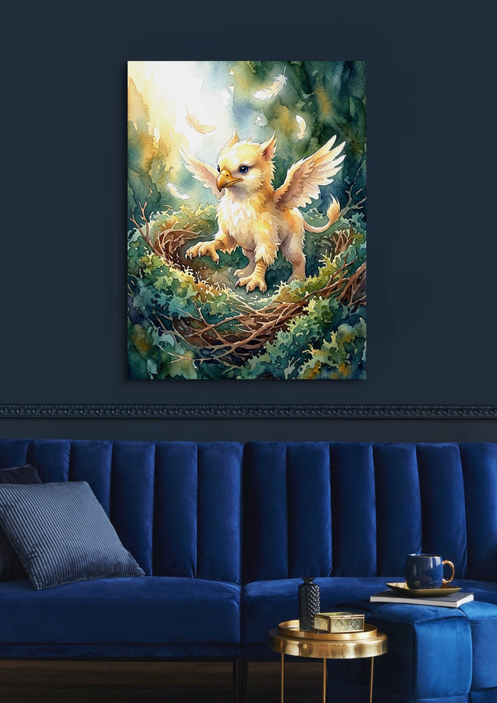 Griffin Nestling - Luxury Wall Art