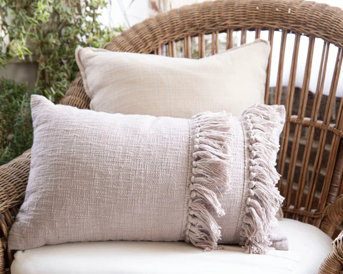 Hand Woven Haley Pillow Gray