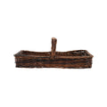 Hand-Woven Reed Basket with Handle