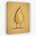 Happy Pear - Cute Canvas Wall Art