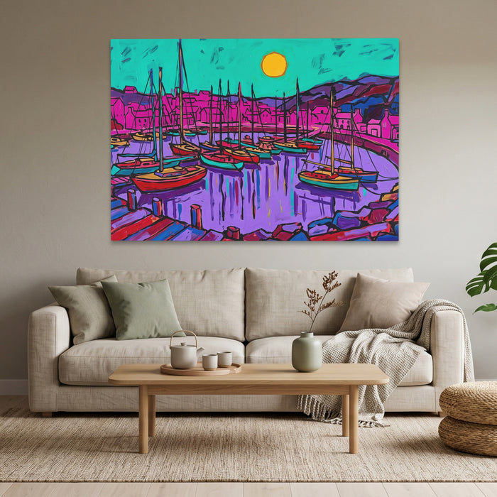 Harbor Boats Sunset — Harbor Boats Sunset Calm Vibes Land 67