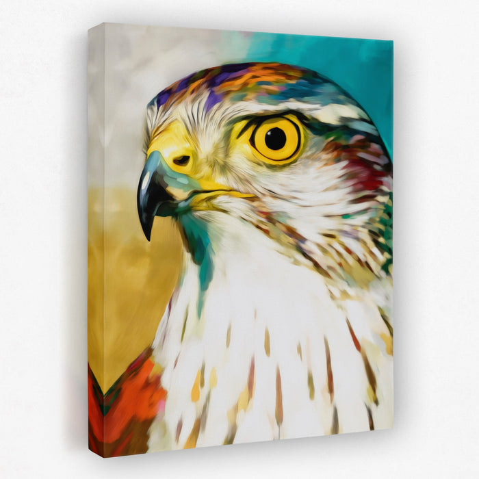 Hawk High Contrast canvas wall art