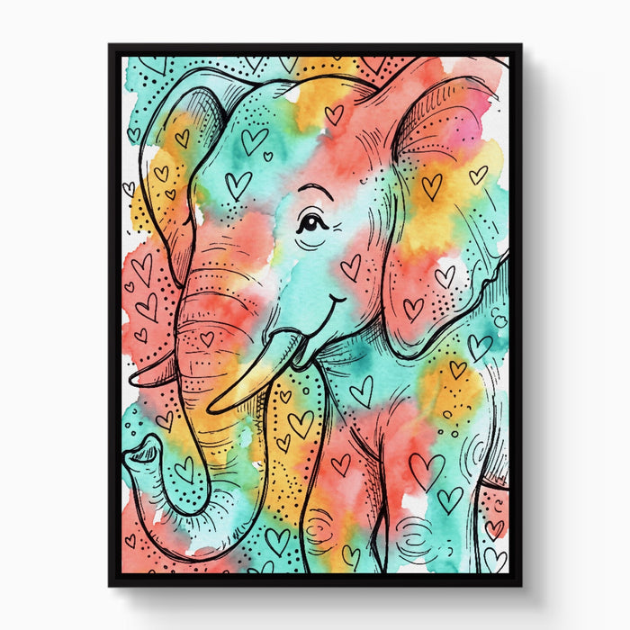 Heartfelt Elephant - Luxury Wall Art