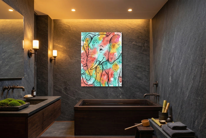 Heartfelt Elephant - Luxury Wall Art