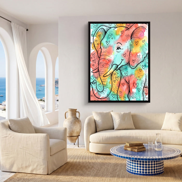 Heartfelt Elephant - Luxury Wall Art