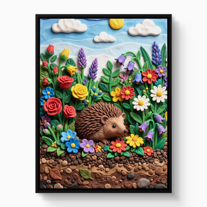 Hedgehog Garden - Luxury Wall Art