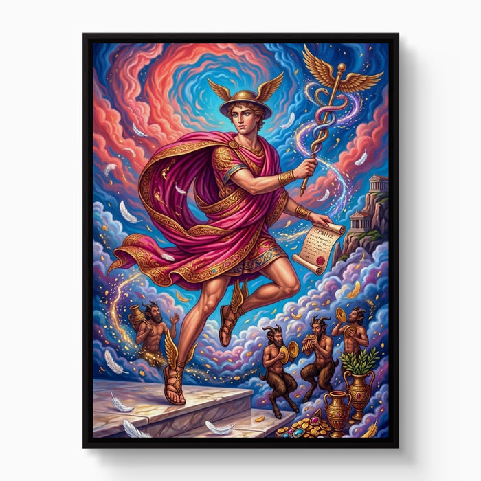 Hermes Scroll Descent - Luxury Wall Art