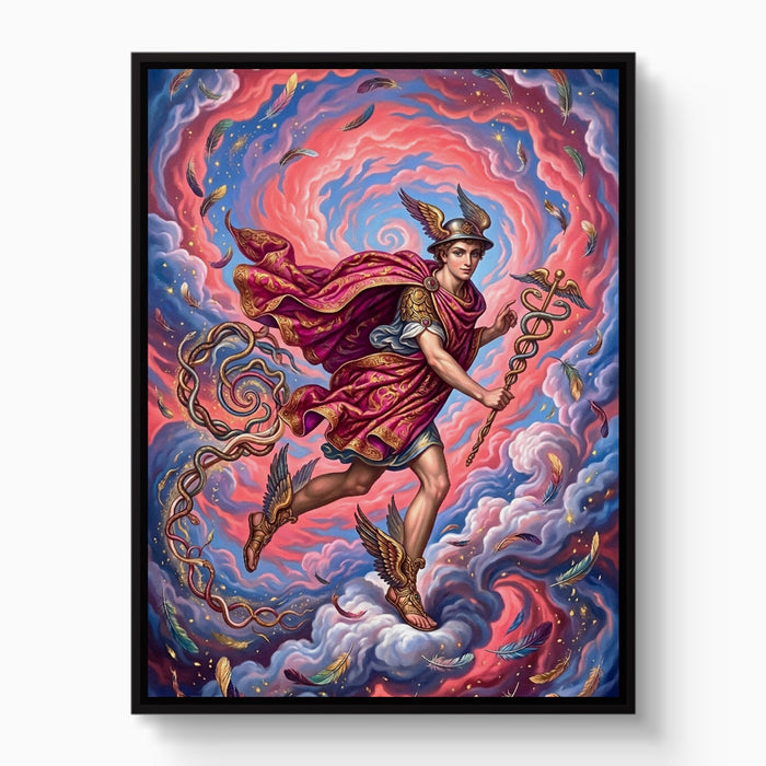 Hermes Winged Flight - Luxury Wall Art
