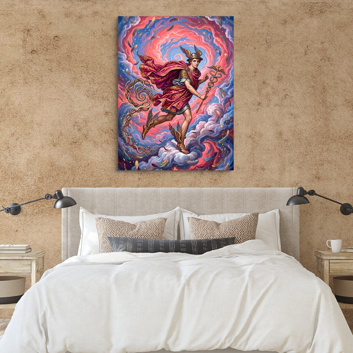 Hermes Winged Flight - Luxury Wall Art