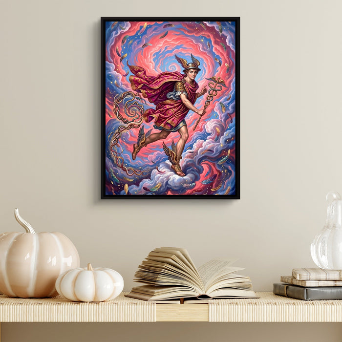 Hermes Winged Flight - Luxury Wall Art