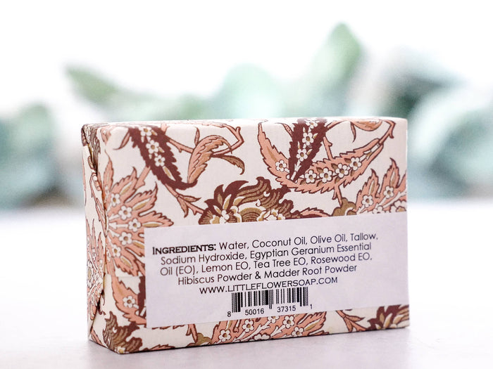 Hibiscus Rose Geranium Handmade Soap
