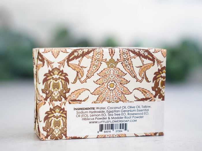 Hibiscus Rose Geranium Handmade Soap