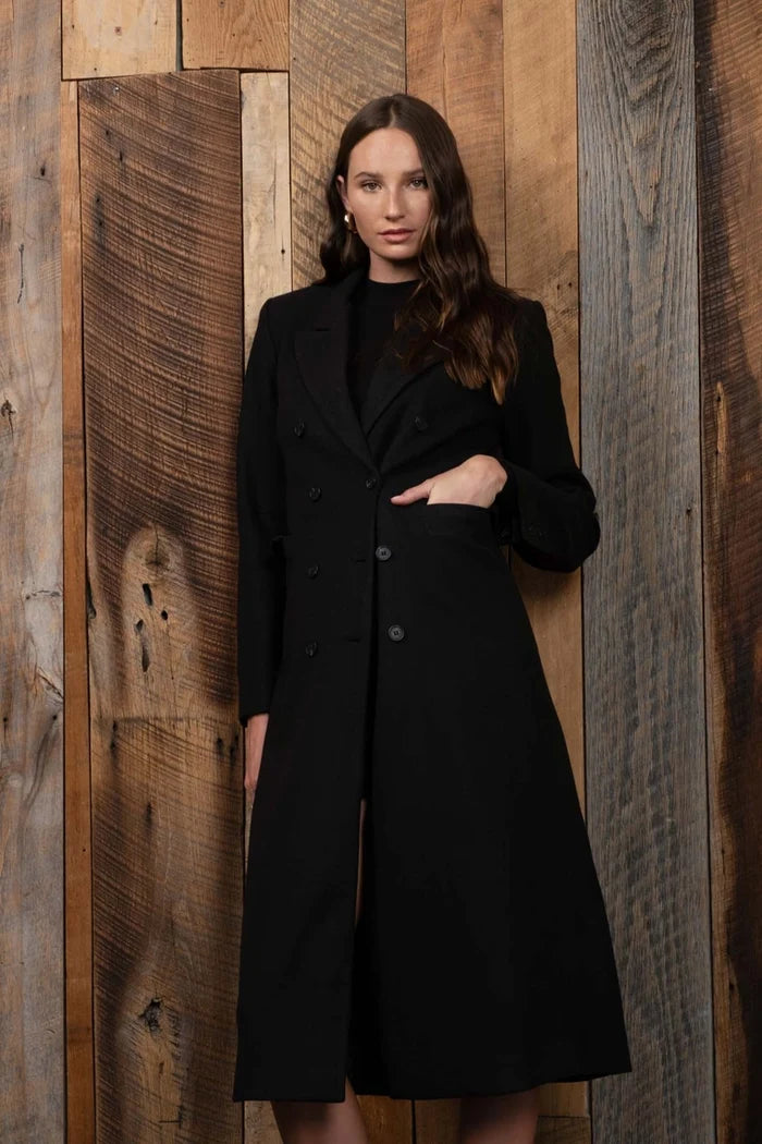 Hollie Double Breasted Longline Coat