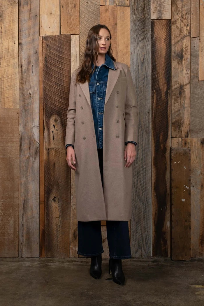Hollie Double Breasted Longline Coat