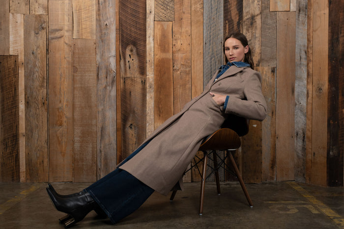 Hollie Double Breasted Longline Coat