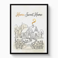 Home Sweet Sanctuary — home sweet sanctuary white studio framed black