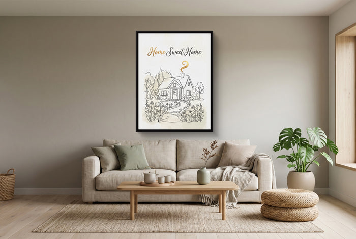 Home Sweet Sanctuary — home sweet sanctuary living room interior view 2 1port framed black