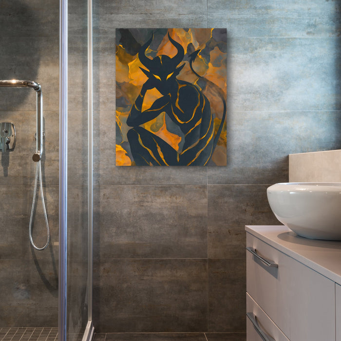 Horned Flame Sovereign - Luxury Wall Art