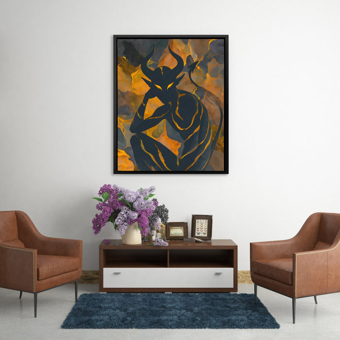 Horned Flame Sovereign - Luxury Wall Art