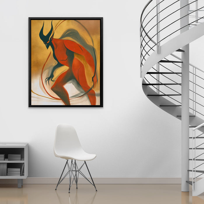 Horned Shadow Dance - Luxury Wall Art