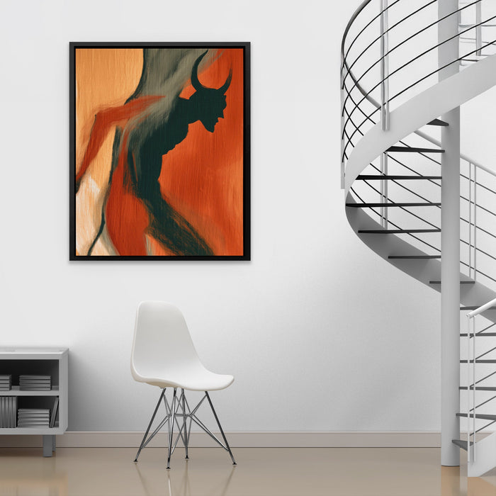 Horned Shadow Rising - Luxury Wall Art