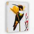 Hummingbird Resting canvas wall art
