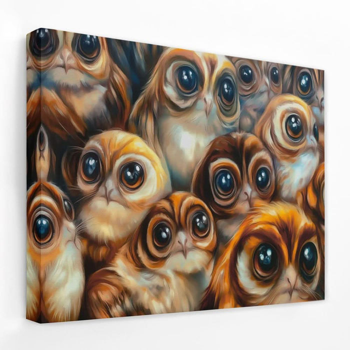 Hungry Birds - Animals Canvas Wall Art