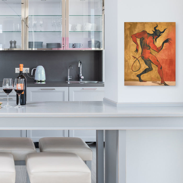 Inferno's Crimson Dance - Luxury Wall Art