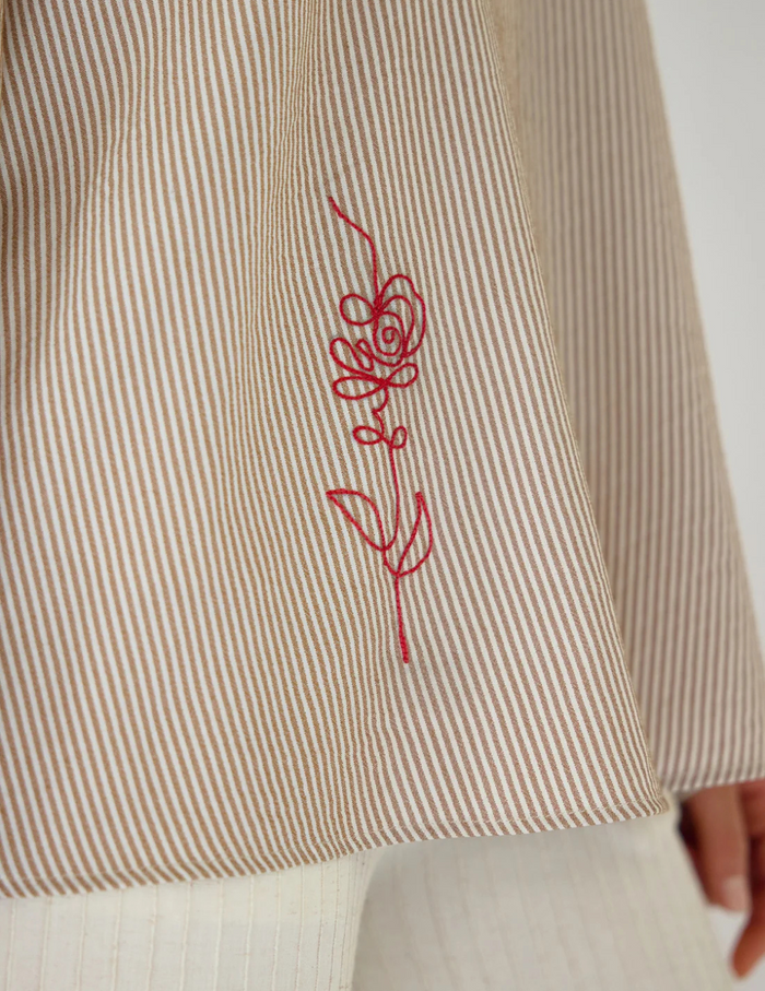 Ivory Striped Shirt