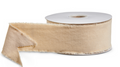 Ivory Velvet Unwired Ribbon