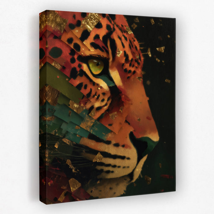 Jaguar Rust Geometric canvas wall art