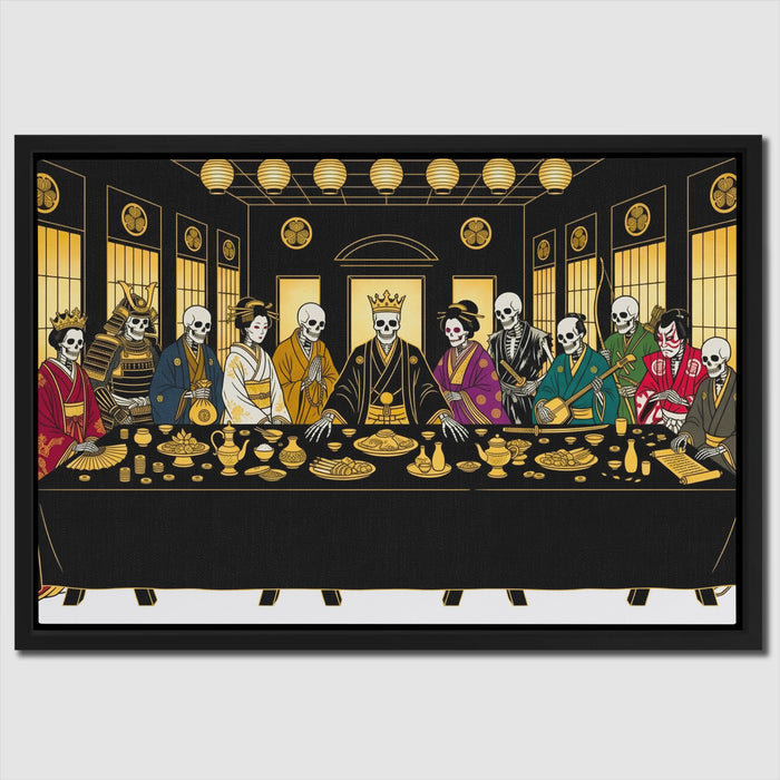 Japanese Death Feast canvas wall art