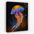 Jellyfish Cerulean Luminescence canvas wall art