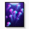Jellyfish Grid Horizon - Luxury Wall Art