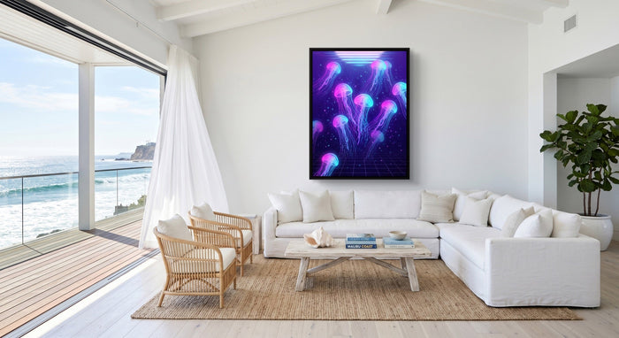 Jellyfish Grid Horizon - Luxury Wall Art