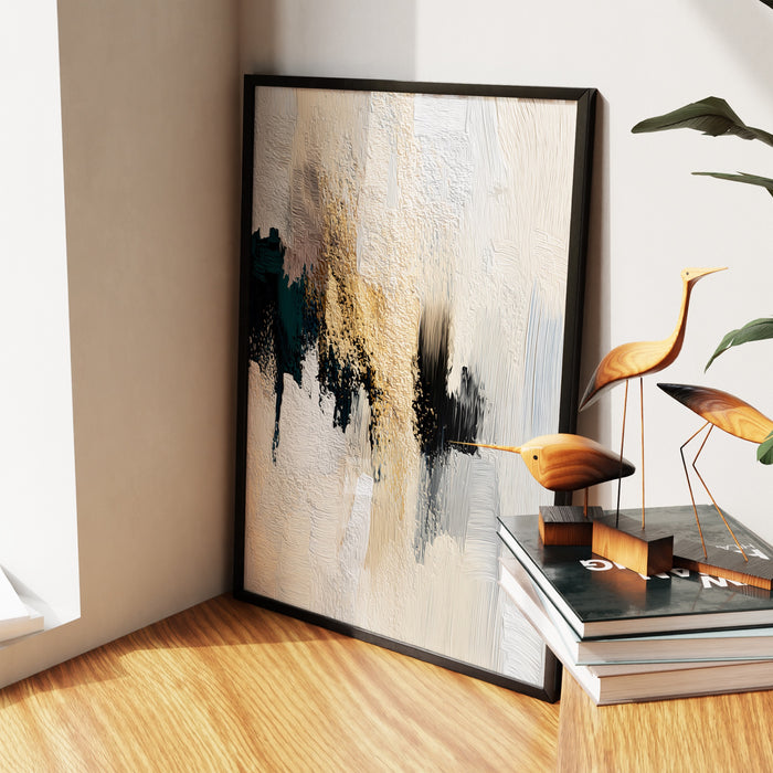 King Geometric Outline canvas wall art, room view