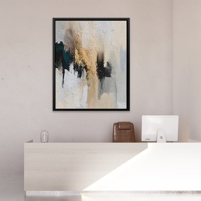 King Geometric Outline canvas wall art, room view