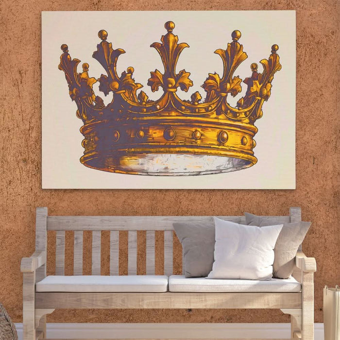 King’s Golden Crown - Crown Art for Bedroom