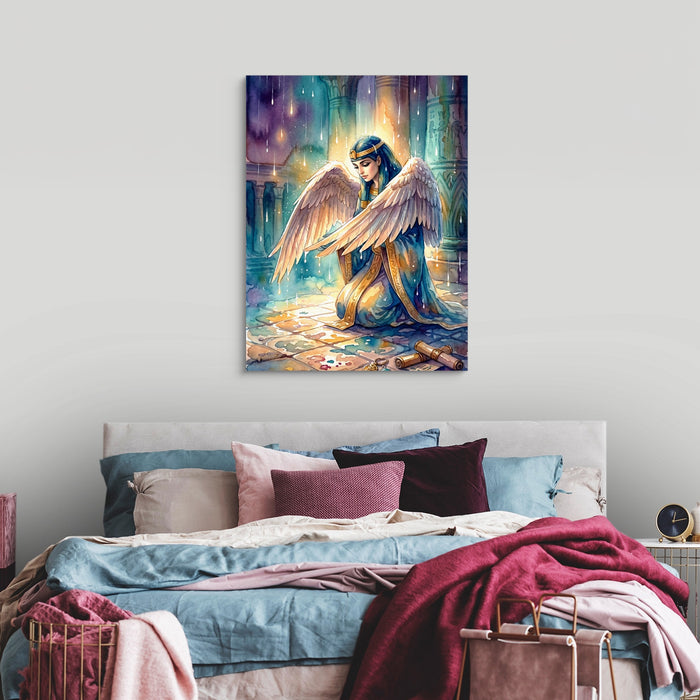 Kneeling Temple Oracle — kneeling temple oracle sq luxury bedroom 1port flush print