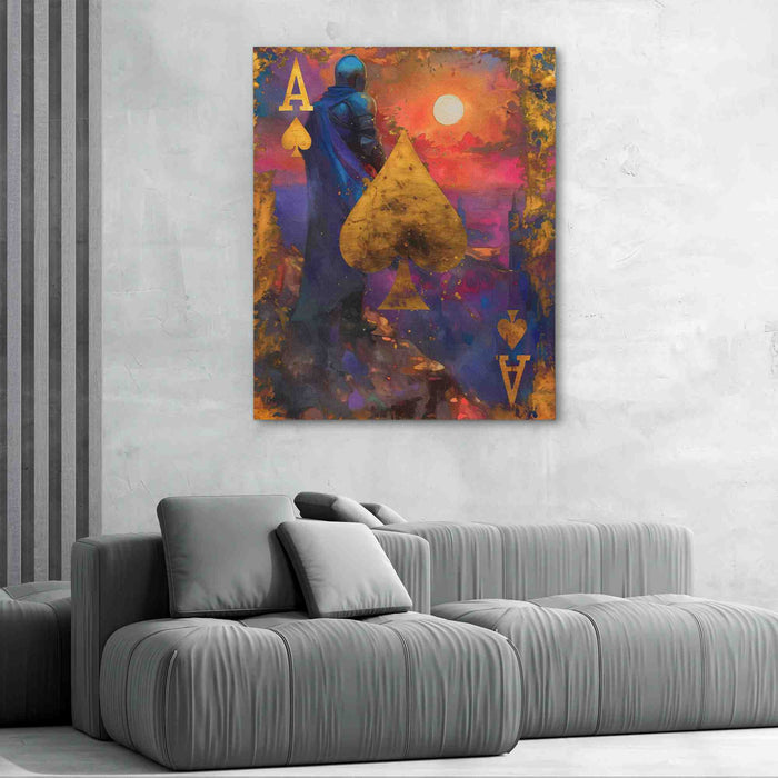 Knighted Ace - Large Fantasy Canvas Print