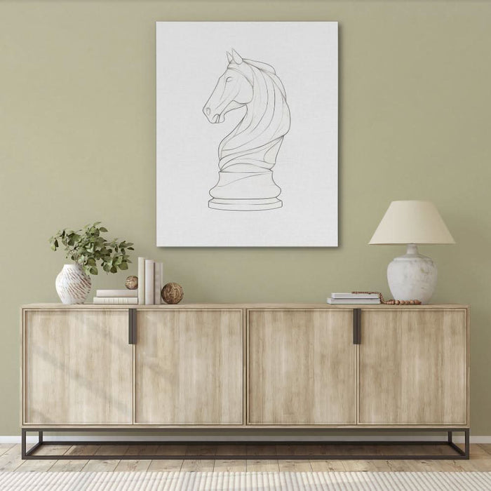 Knight’s Gambit - Modern Canvas Wall Art