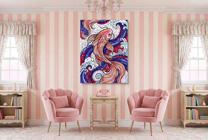 Koi Swirl - Luxury Wall Art