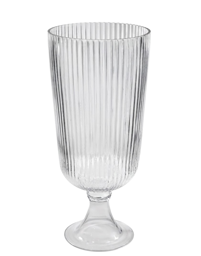 Lara Ribbed Goblet Vase | Available in 2 Sizes