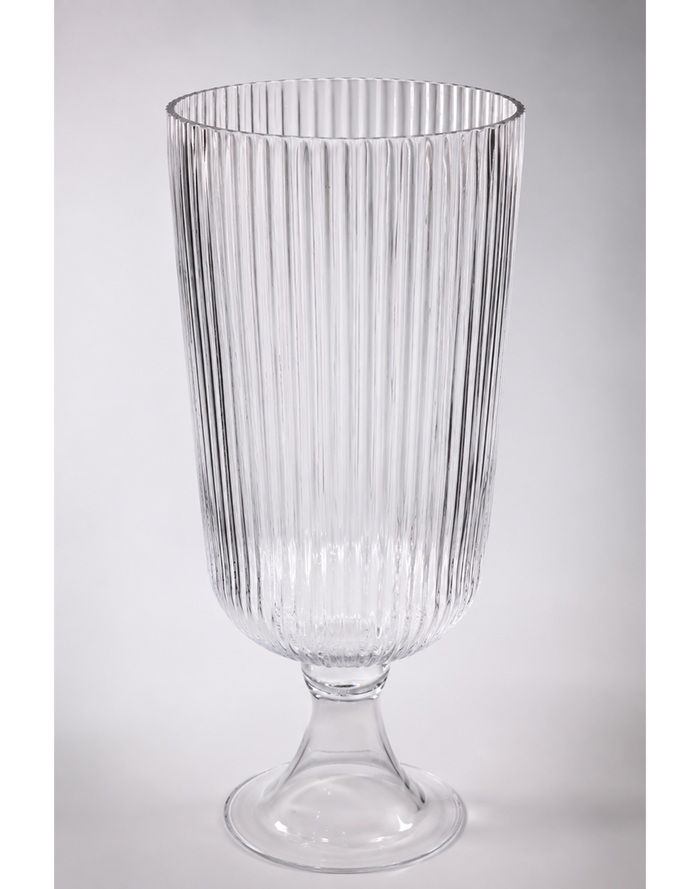 Lara Ribbed Goblet Vase | Available in 2 Sizes
